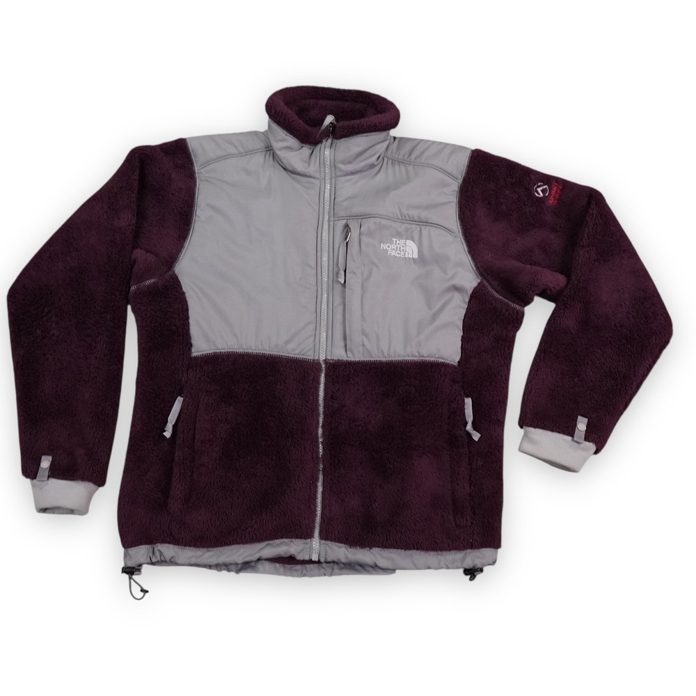 North Face Summit‎ Series Denali Jacket Womens M Polartec Purple Gray Fleece Zip